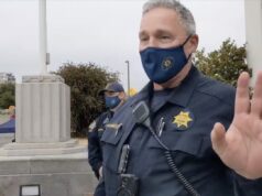 Three officers have been placed on leave after a video of their ‘musical voyage’ went viral