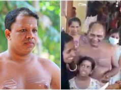 A Theyyam performer blesses a Kerala woman wearing a veil, and the video goes viral Theyyam-artist