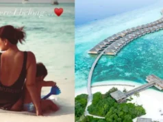 Kareena Kapoor Khan enjoys family holiday at Maldives beach