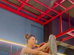 Urvashi Rautela’s illustration of how to get to that hustle for that muscle with a 40kg plate and isometric bosu ball squats will undoubtedly inspire you