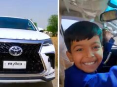 In Pakistan, an 8-year-old drives a Toyota Fortuner in a viral video Viral