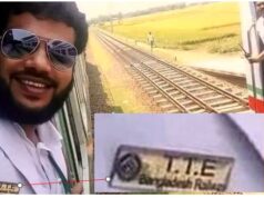 This viral photo depicts a parent and kid working for the Bangladesh Railways, not the Indian Railways. Viral