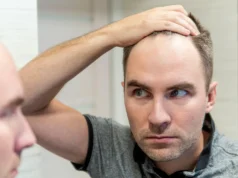 Long-term Covid effects include decreased libido and hair loss. hair loss