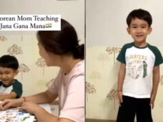 In a popular video, a Korean lady teaches Jana Gana Mana to her kid. Internet says it’s proud of you. Viral