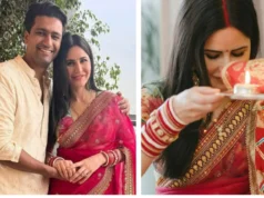 Katrina Kaif decks up in a saree for 1st Karva Chauth with Vicky Kaushal