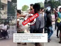 A viral video depicting an uproar at a women’s college in Tamil Nadu is spread with a positive spin