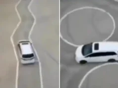A viral video demonstrates what the Chinese driving exam is like to walk on eggshells