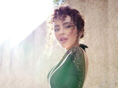 Seerat Kapoor serves a sultry look in deep plunging bralette top, sequin saree, shows off her bare back