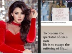 Urvashi Rautela reacts to ‘Thank God Urvashi is not here’ placard after Rishabh Pant’s recent appearance at a match