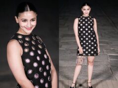 Alia Bhatt in a cutout LBD at the Gucci fashion show, are the fans liking the look?
