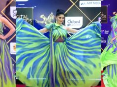 Urvashi Looks Stunning At The IWM BUZZ Awards Night, Grabs All The Limelight In Her Butterfly Dress