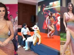 Giorgia Andriani Exudes Hotness in Thigh-High Shimmer Dress At The Item Song Launch Of Her Upcoming Film Non-Stop Dhamaal Along With Rajpal Yadav And Annu Kapoor