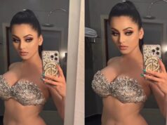 Urvashi Rautela Exudes Hotness and Creates Havoc On Internet with Dazzling Diamond-Embellished Bralette Mirror Selfie Look