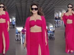 Urvashi Rautela Creates a Havoc at the Mumbai Airport, Makes Heads Turn With Her Bold Stunning Magenta Pink Look