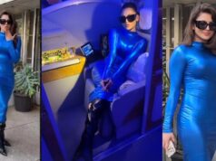 Urvashi Rautela Looks Electrifying As She Bedazzled In Edgy Metallic Blue Outfit