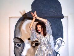 Seerat Kapoor Unleashes Creativity in Spontaneous Photoshoot With Unique Background In Sexy White Mini Embellished Dress