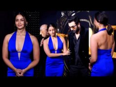 Alia Bhatt’s electric blue dress at the Animal success party has heads turning!