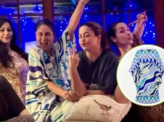 Kareena Kapoor’s printed Kaftan for pyjama party looks stunning.