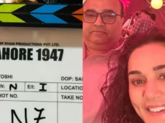 Preity Zinta starts shooting for her comeback film Lahore 1947.