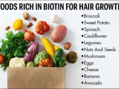 Biotin rich foods that help the skin and hair look healthier.